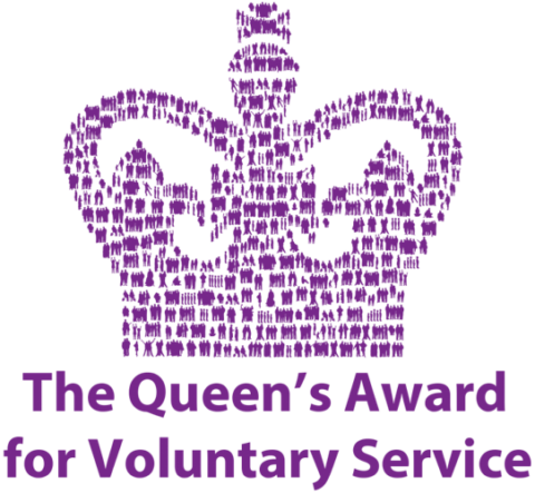 Queen's award for voluntary service. logo